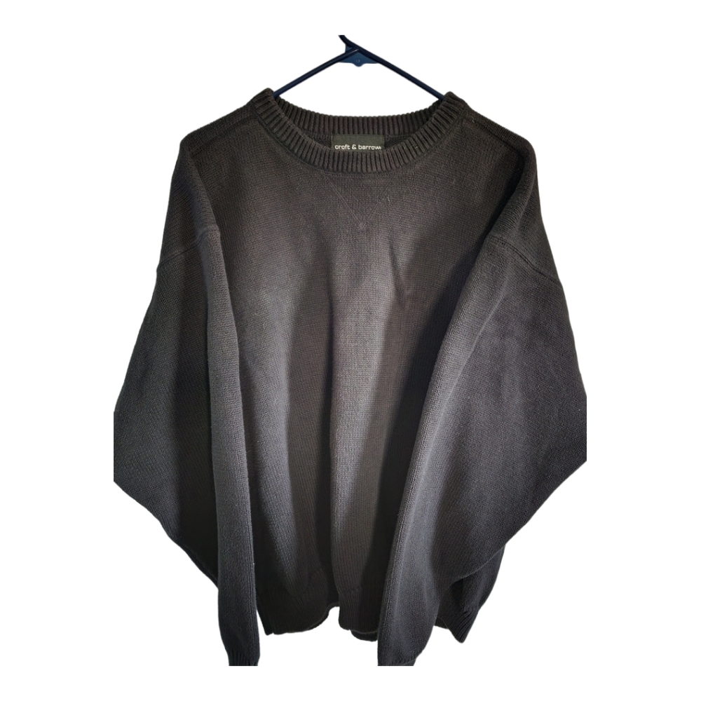 EUC Croft and Barrow Men's heavy duty sweater, size XXL black